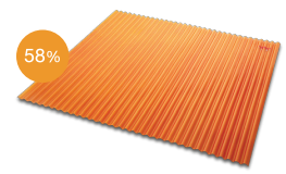 โปร่งแสง สีส้ม