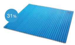 โปร่งแสง สีน้ำเงิน