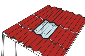 วิธีติดตั้งแผ่นโปร่งแสง