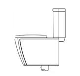 C16887 โถสุขภัณฑ์ 3x3-R2 (S-Trap) ประหยัดน้ำ 3 / 4.5 ลิตร  Hyg