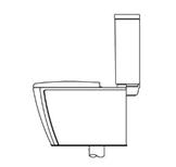 C16897 โถสุขภัณฑ์ 3x3-R3 (S-Trap) ประหยัดน้ำ 3 / 4.5 ลิตร  Hyg. 