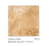 GP CASA LOMA BROWN VELVET 13X13 PM GP 13X13 คาซ่า โลม่า บราวน์ เวลเวท PM ต่อ ตร.ม.