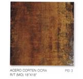 GP ACERO CORTEN OCRA R/T (MO) 18X18 PM GP 18X18 อะเซโรโคร์เทนออคราตัดขอบ(MO)PM ต่อ ตร.ม.